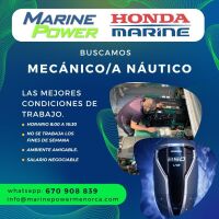 PRECISAMOS MECÁNICO/A NÁUTICO CON EXPERIENCIA