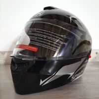 CASCO INTEGRAL MOTO NEGRO BRILLANTE