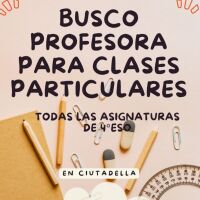PROFESORA DE REPASO PARTICULAR