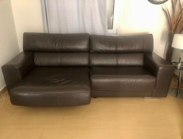 SOFA DE PIEL AUTÉNTICA
