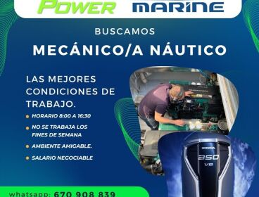 PRECISAMOS MECÁNICO/A NÁUTICO CON EXPERIENCIA
